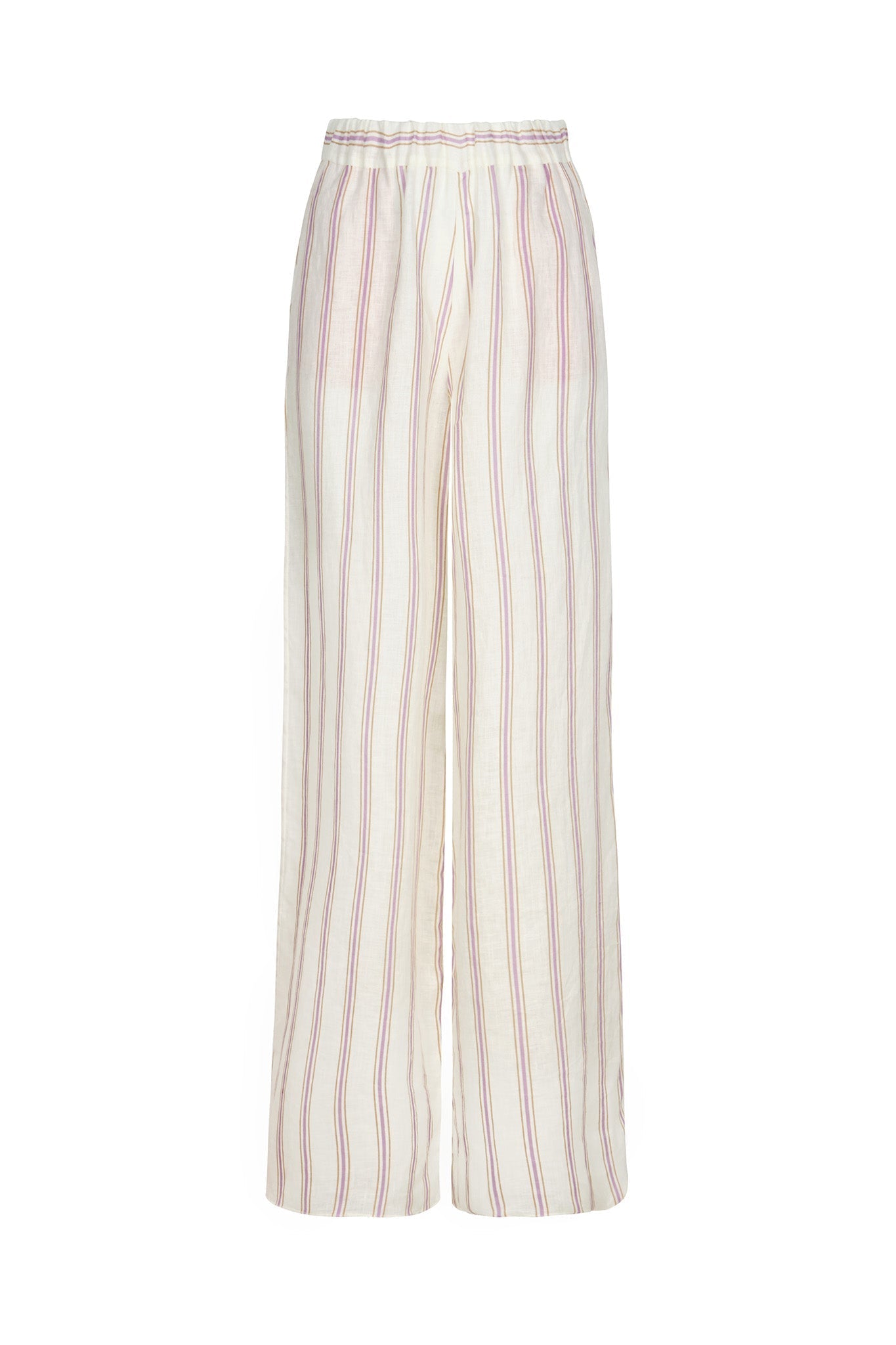 San Benito Linen Pants / Lila Stripes
