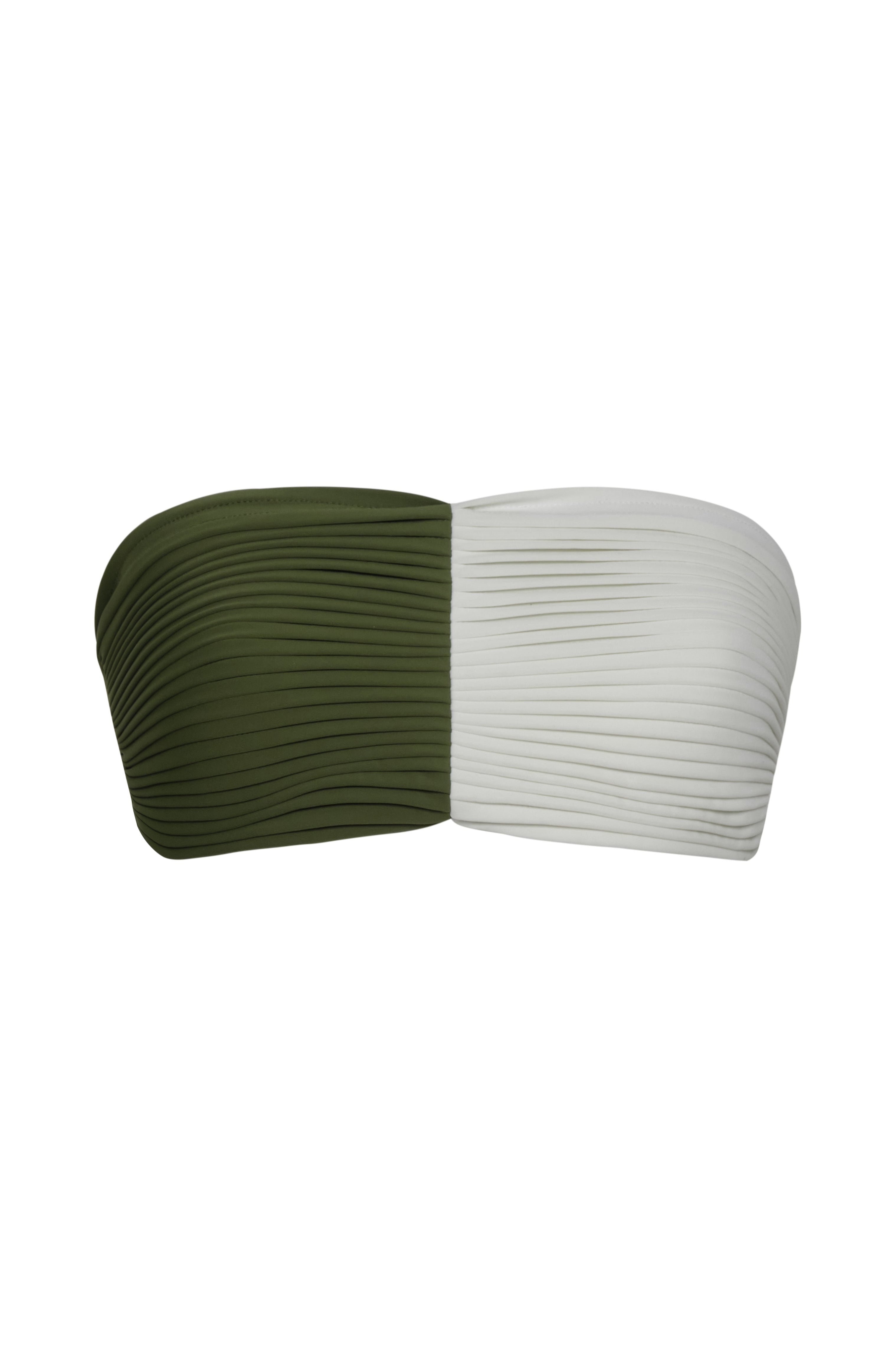 Emma Top / Green - Ivory