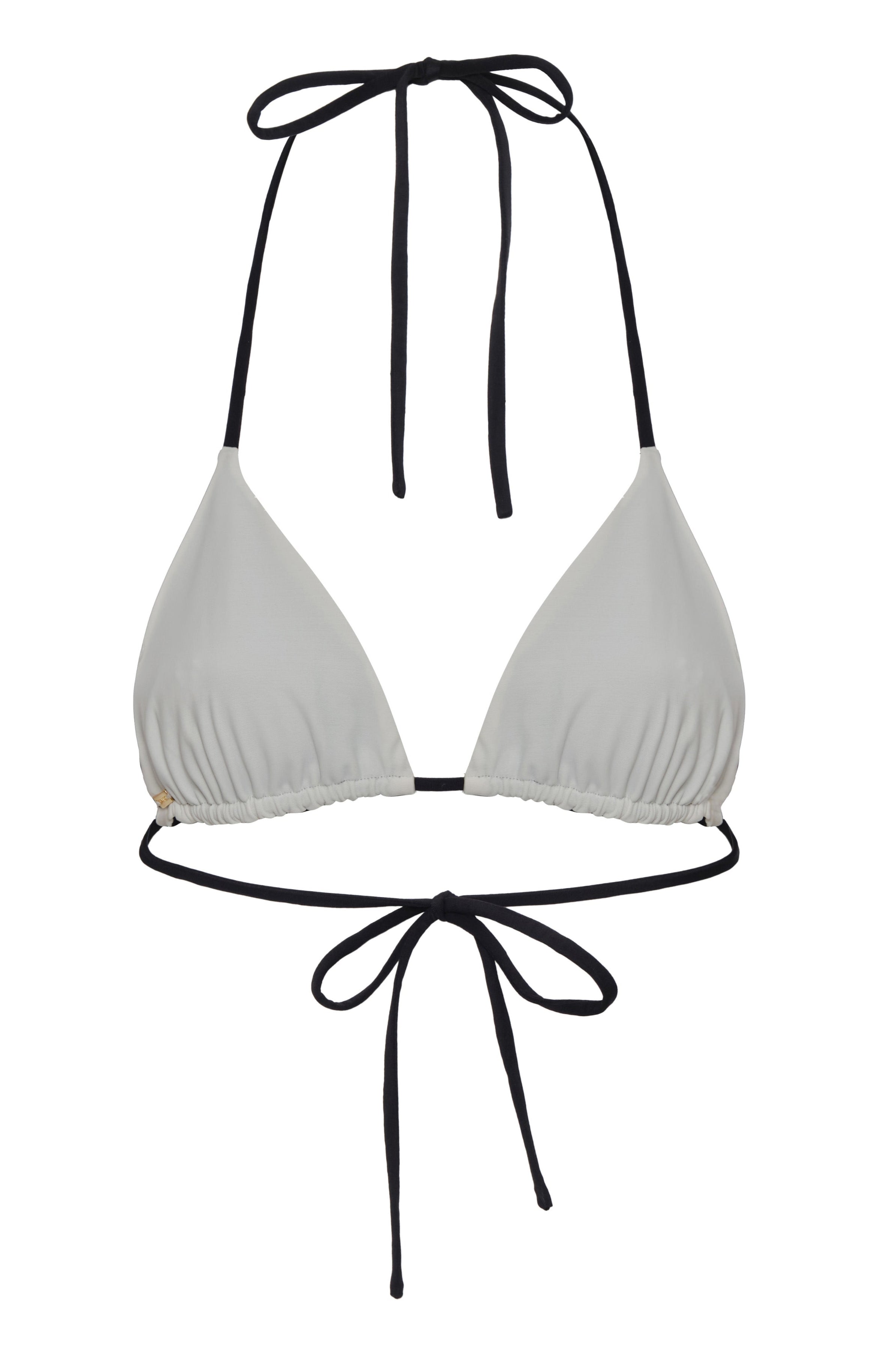 Gorgona Embroidered Top / Black - Ivory Polka Palms