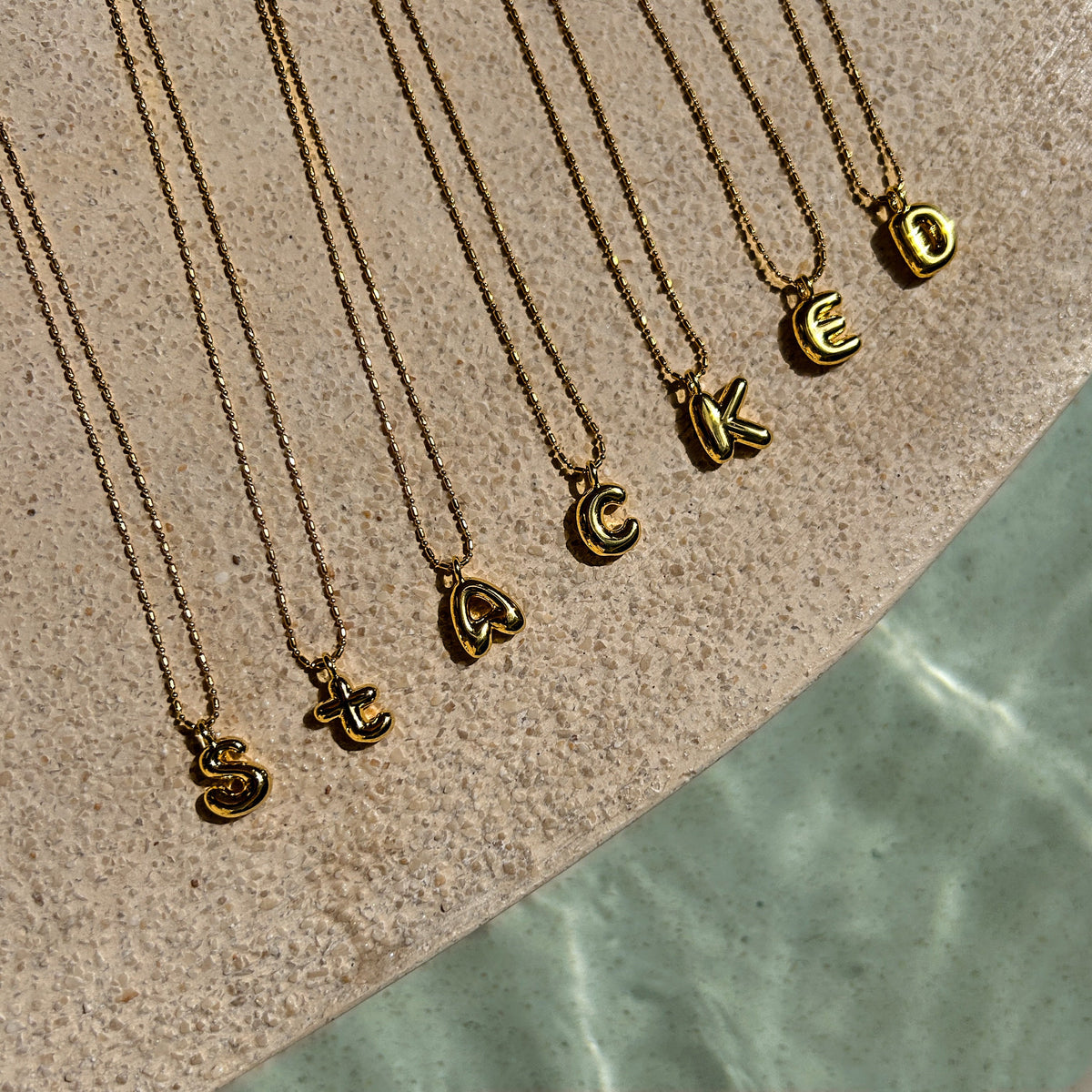 Alphabet Necklace V1 (Pendant + Chain)