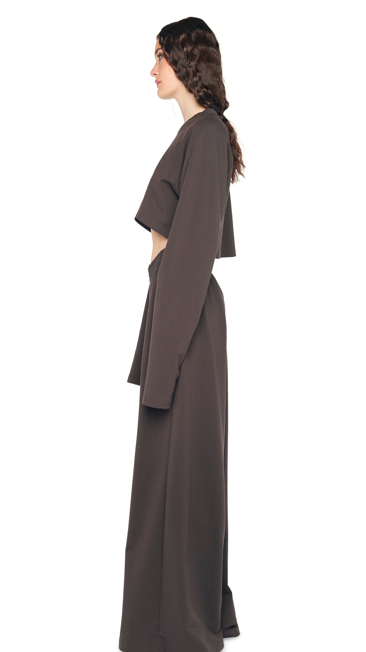 OS RAGLAN SLEEVE CROPPED TOP