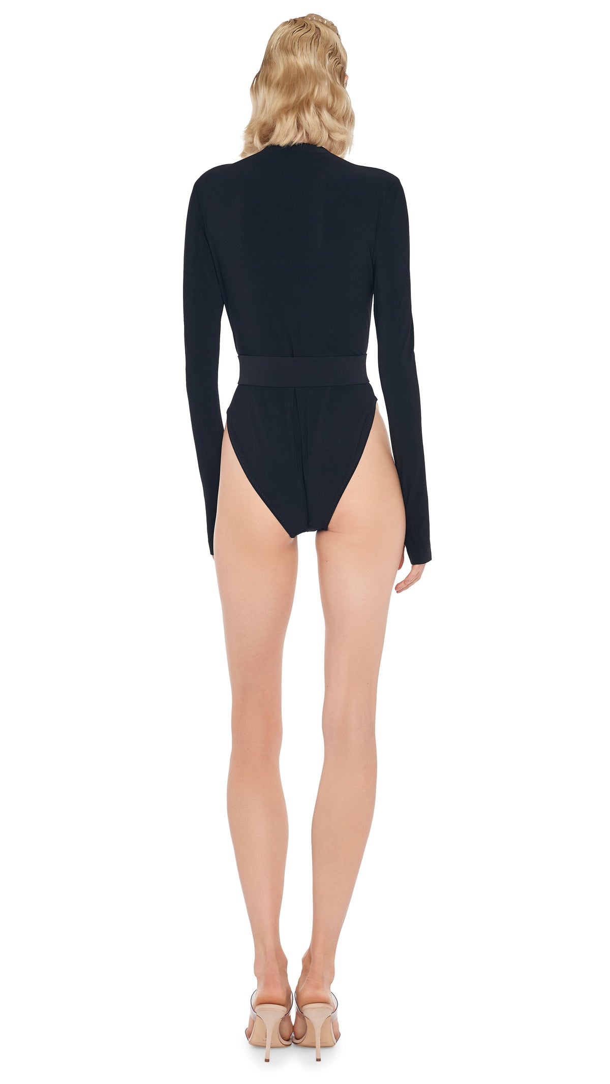 LONG SLEEVE U NECK BODYSUIT
