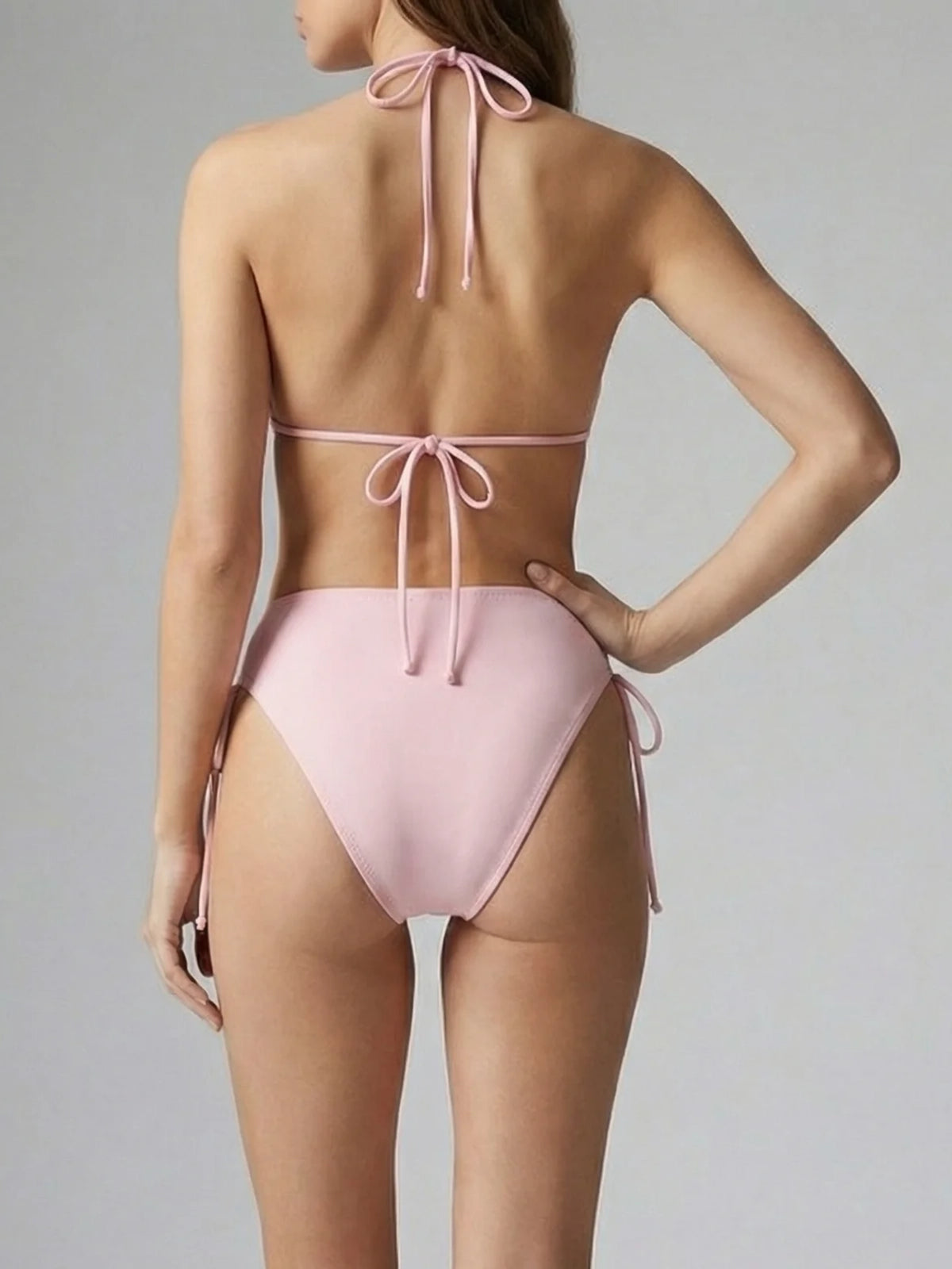 Rose Flattering Bikini Bottoms Pink