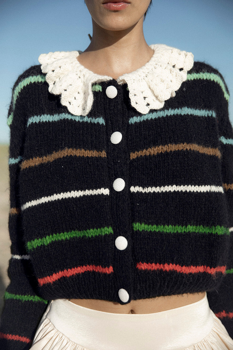 Edna Knitted Cardigan | Black