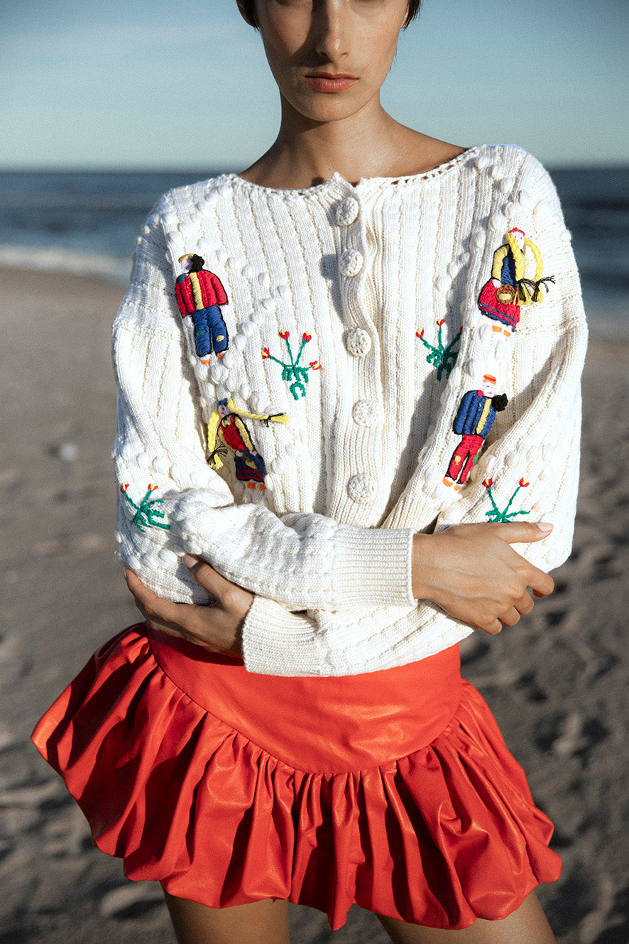 Halima Knitted Cardigan | Ivory
