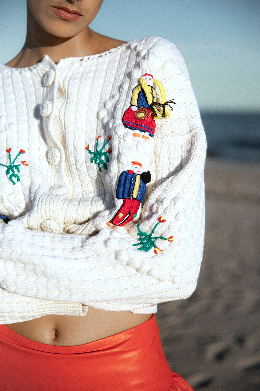 Halima Knitted Cardigan | Ivory