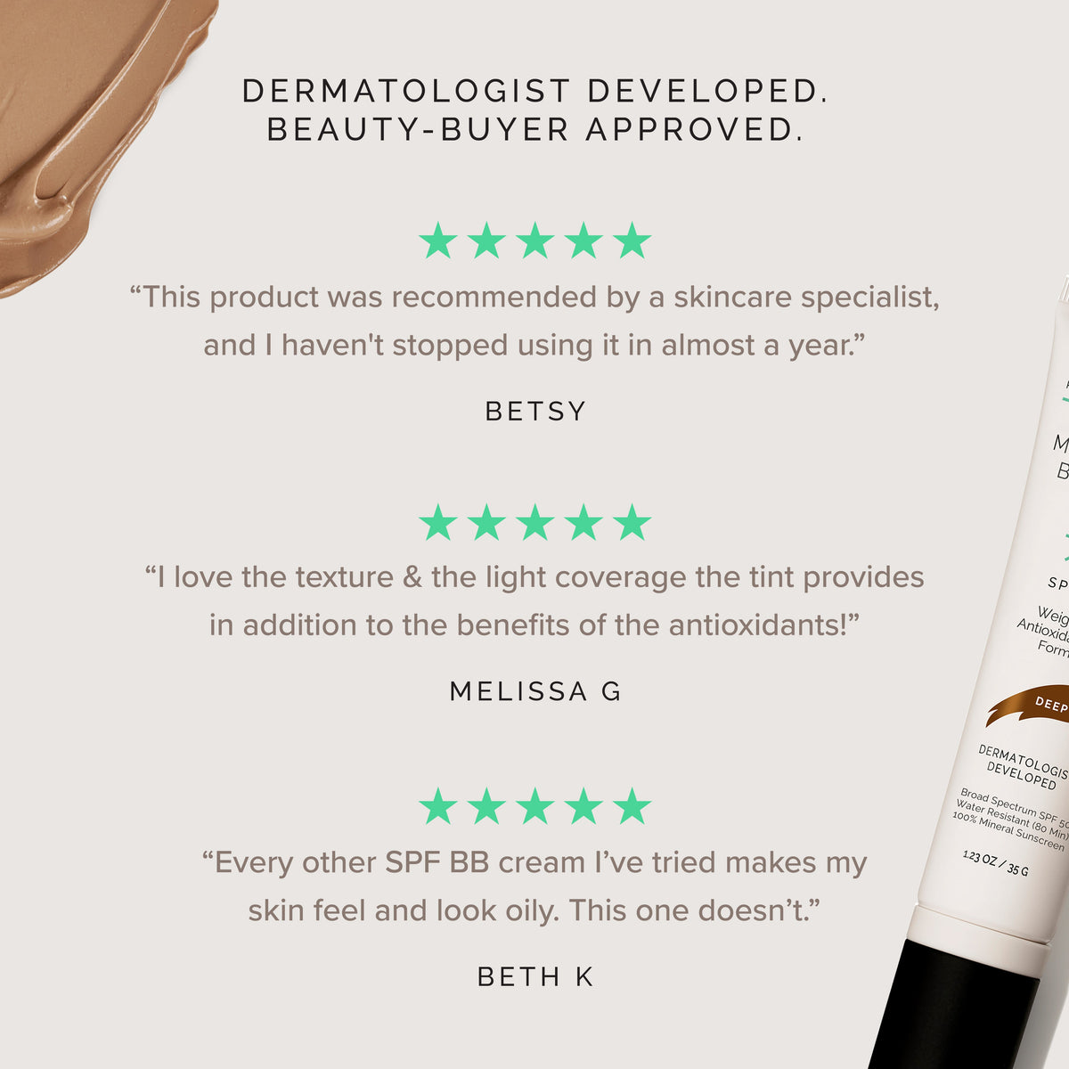 MD Mineral BB Crème SPF 50 MEDIUM testimonials