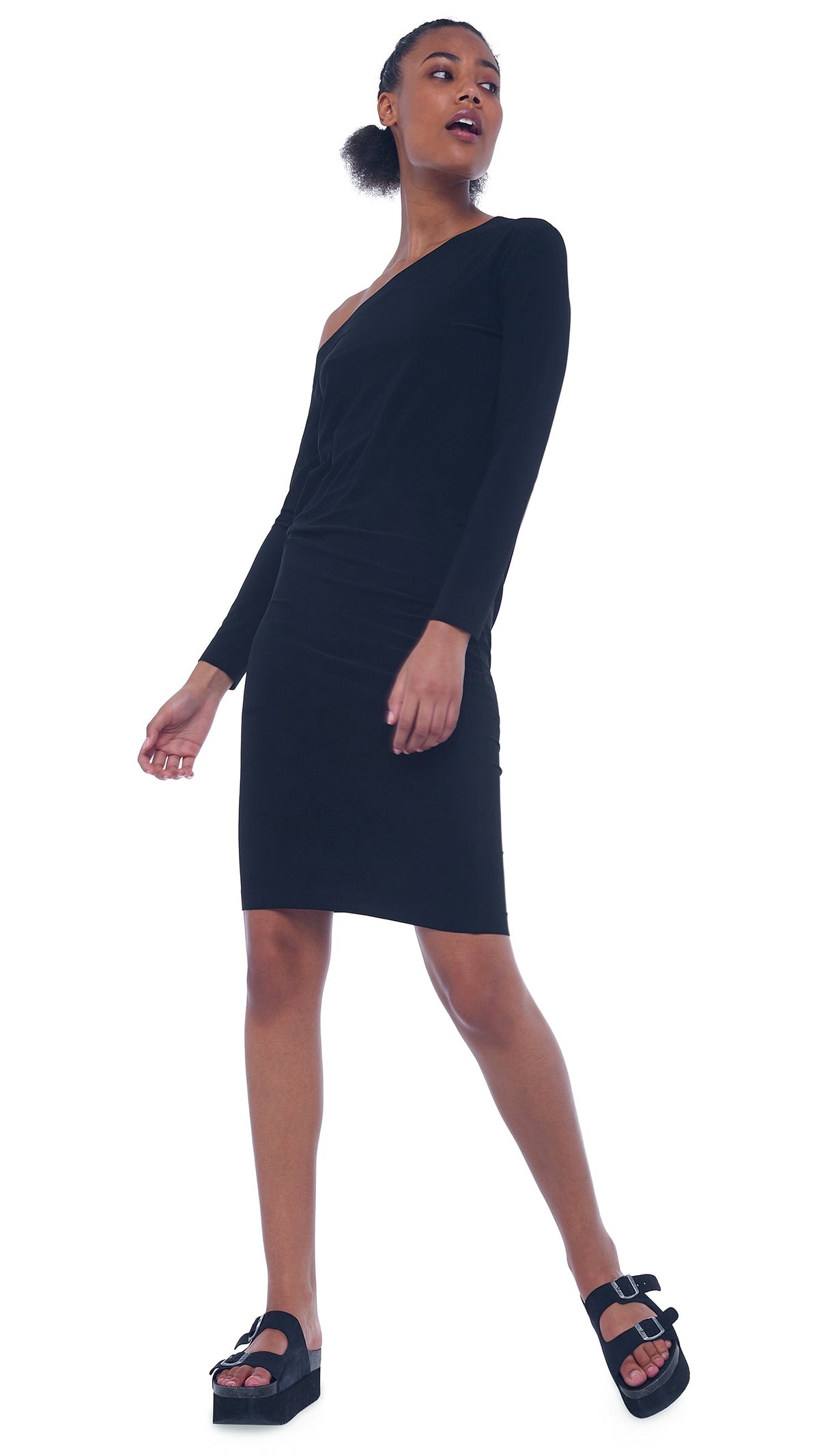 DROP SHOULDER DRESS