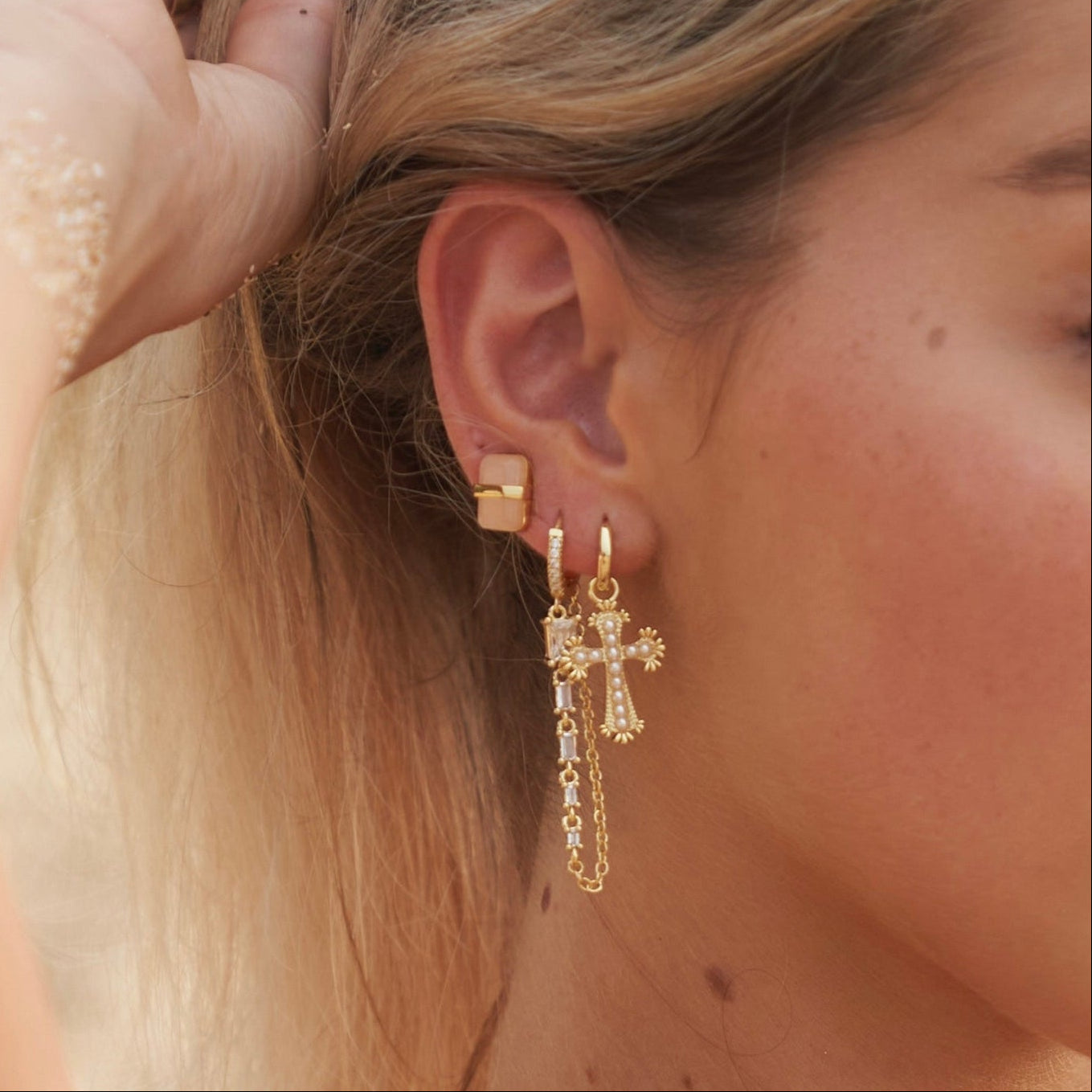 Rock And Rose Earrings