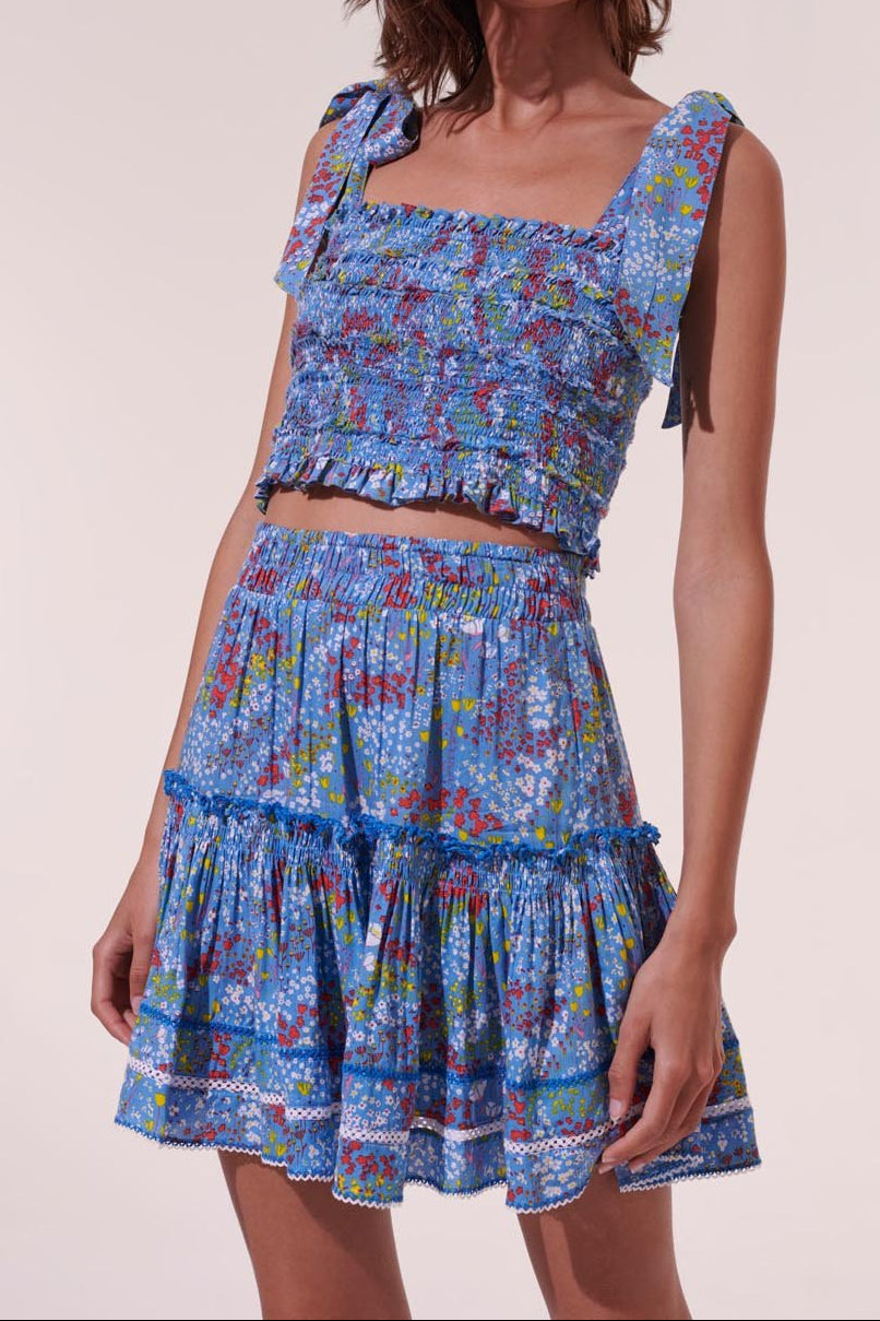 Top Triny - Blue Tulipe - Poupette St Barth