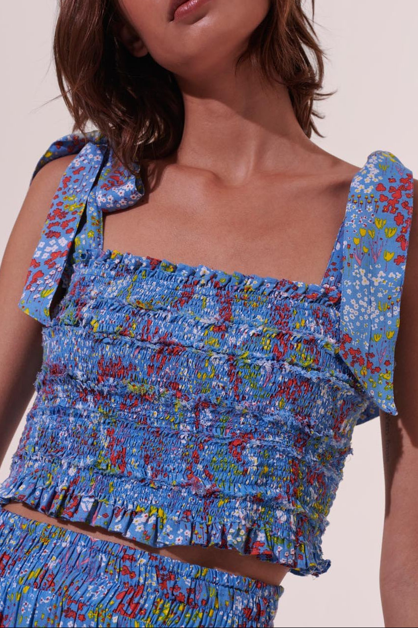 Top Triny - Blue Tulipe - Poupette St Barth