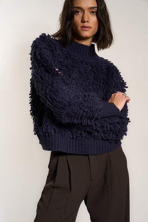 Amara Turtleneck - Navy