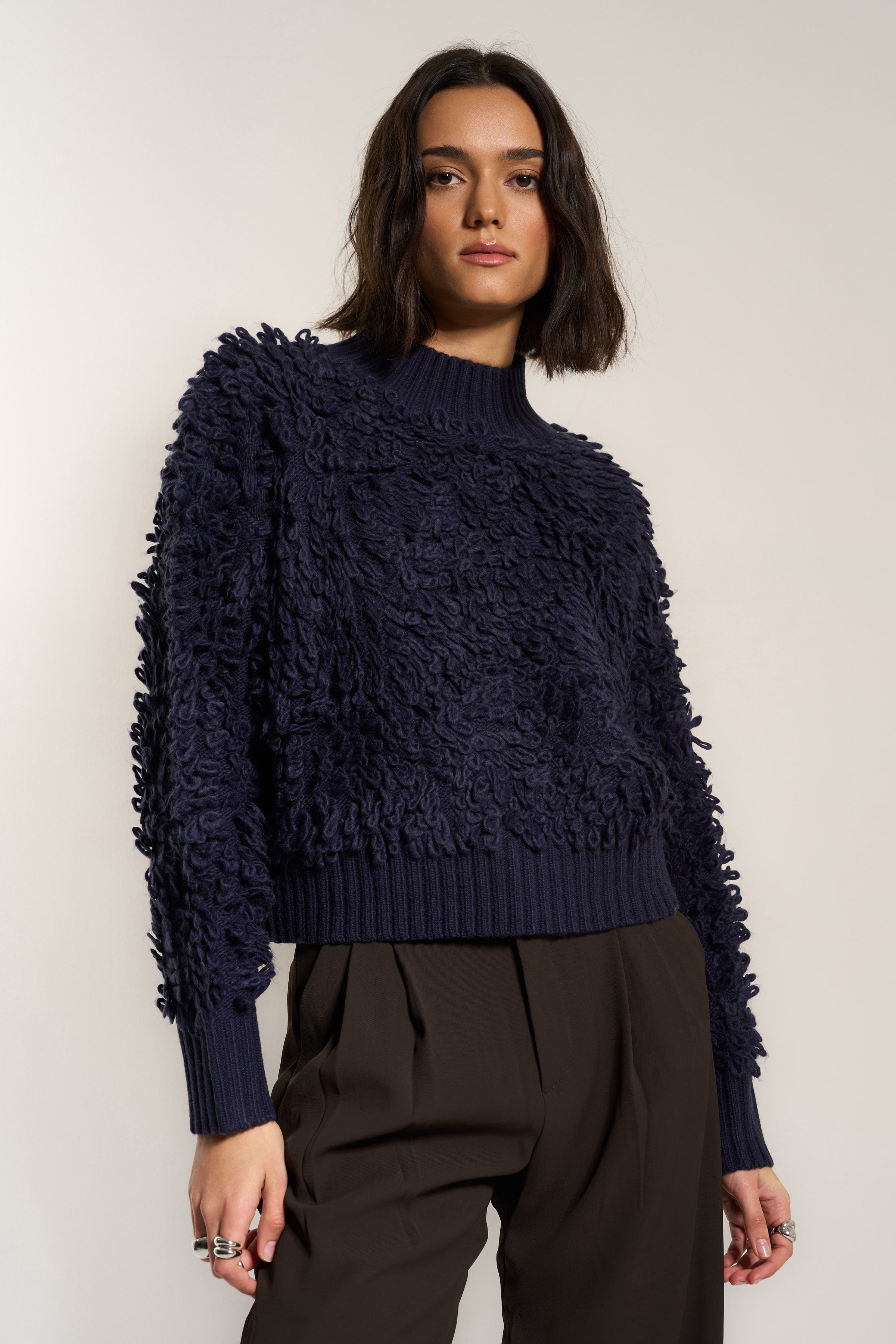 Amara Turtleneck - Navy