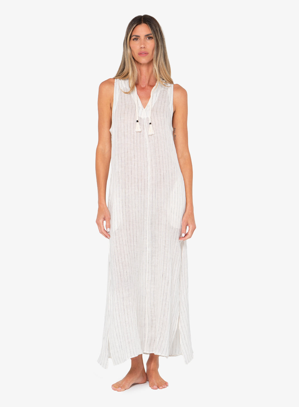 Auden Dress (Black Stripe)