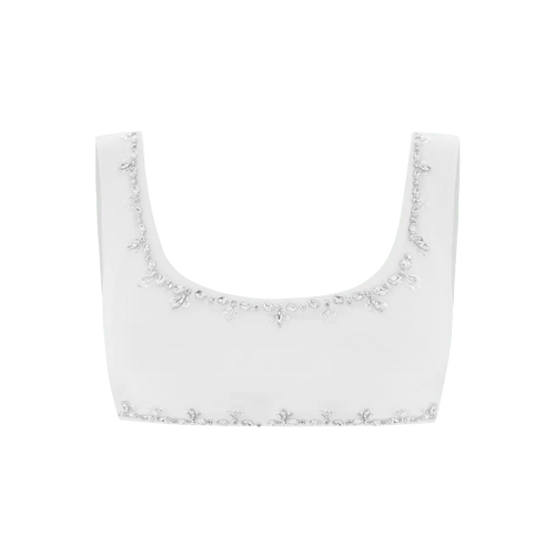 Aaliyah Bikini Top | White