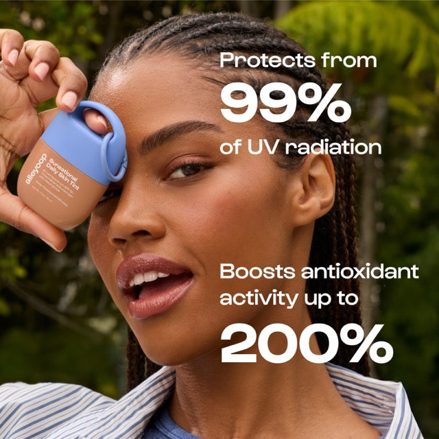 Sunsational Daily Skin Tint Broad Spectrum SPF 50 Tinted Mineral Sunscreen with Niacinamide - Halo