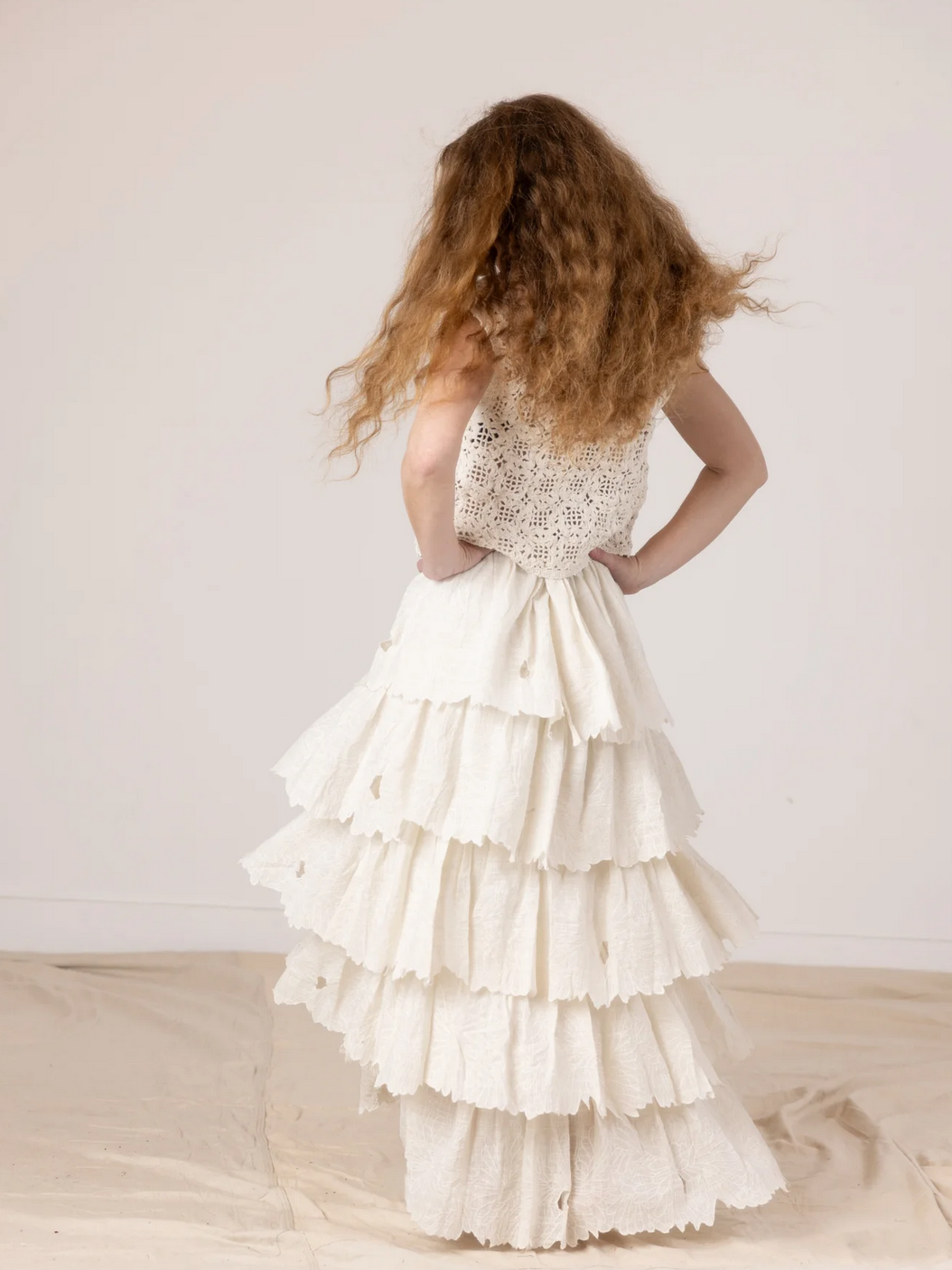 Ares Embroidered Skirt | Ivory