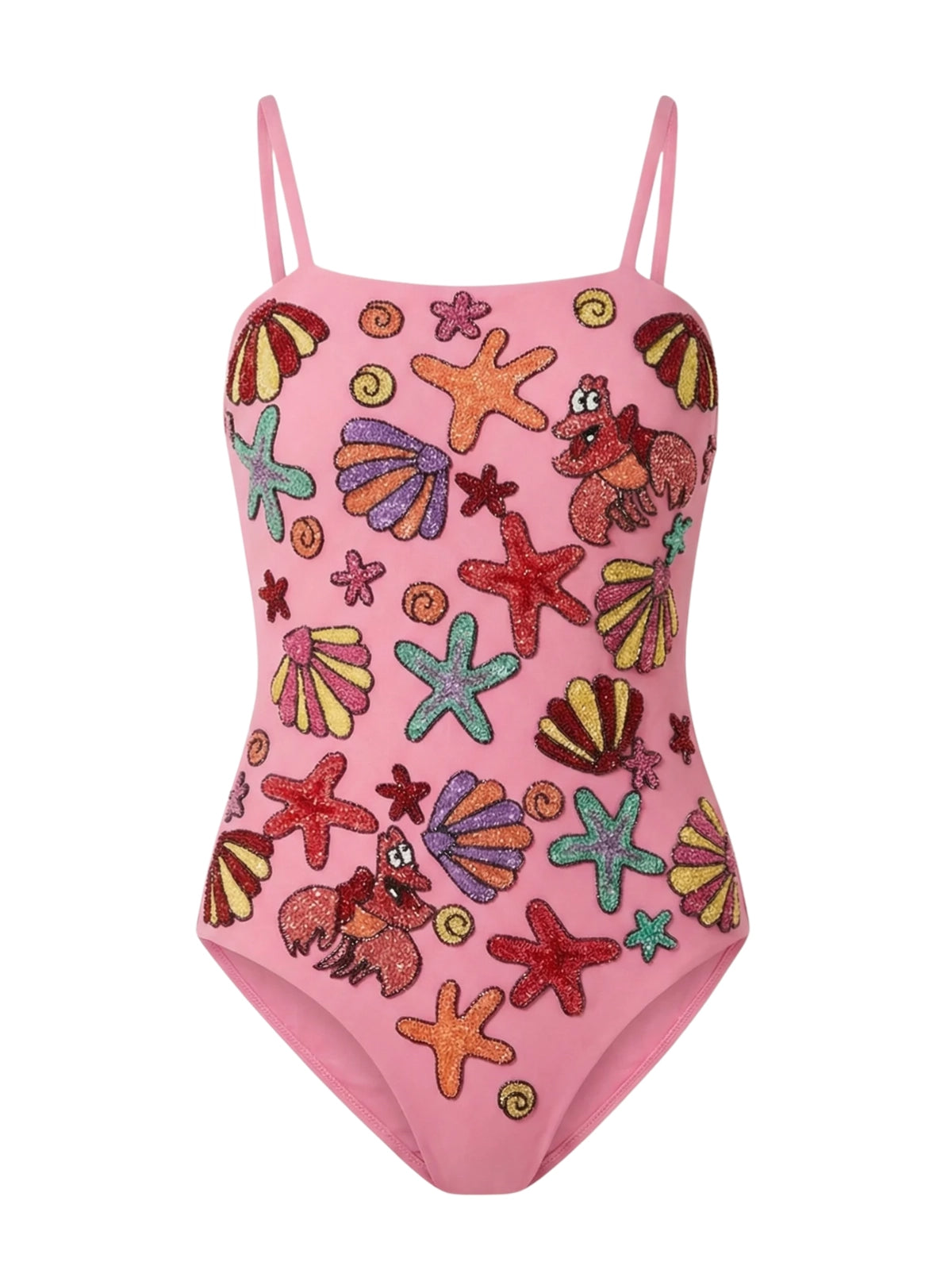Disney x Oceanus Shell Swimsuit | Pink