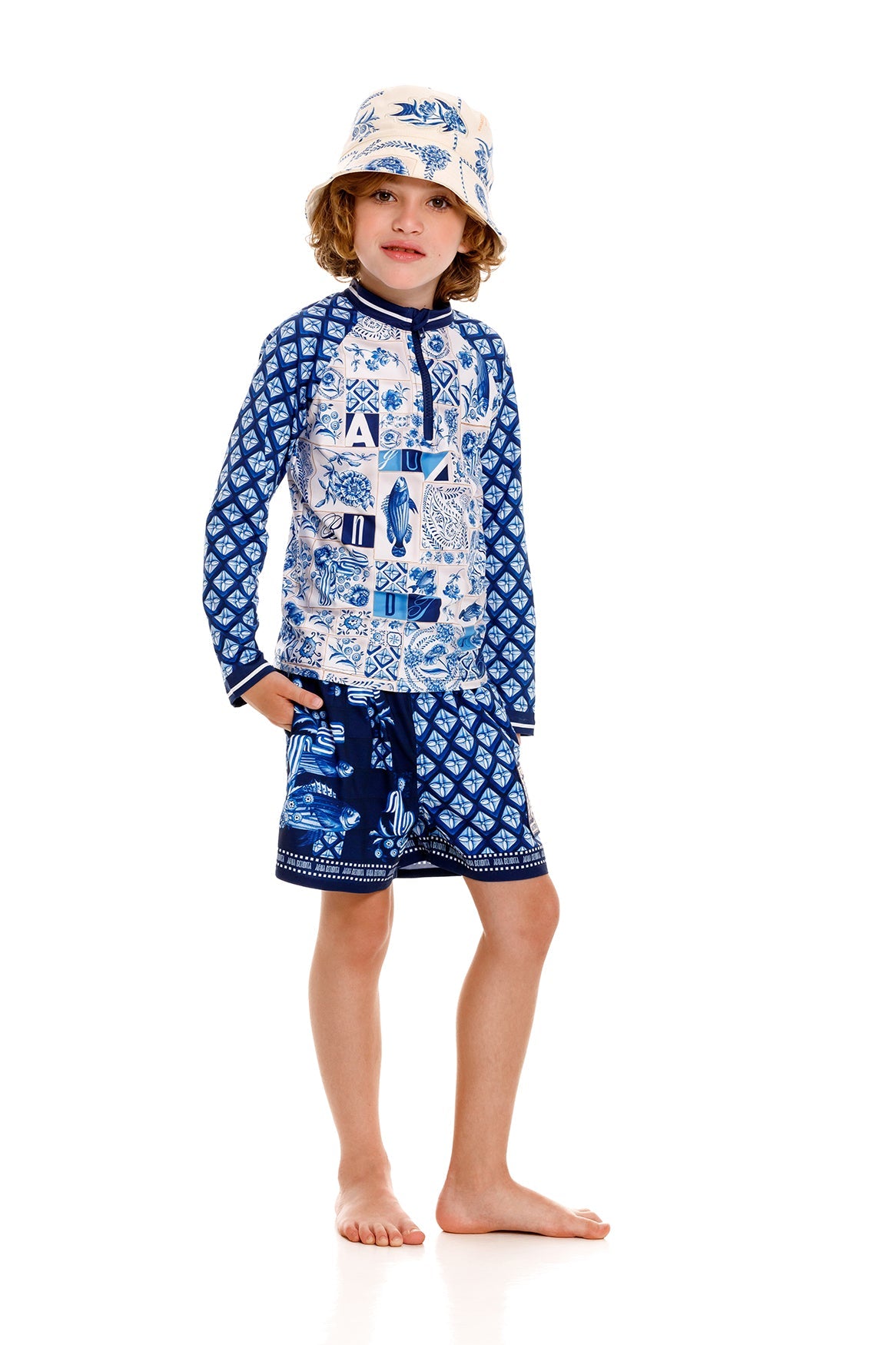 Noah Kids' Rashguard | Azure