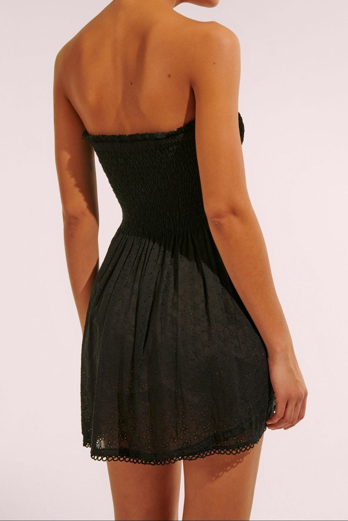 Bandeau Dress Claire - Black - Poupette St Barth