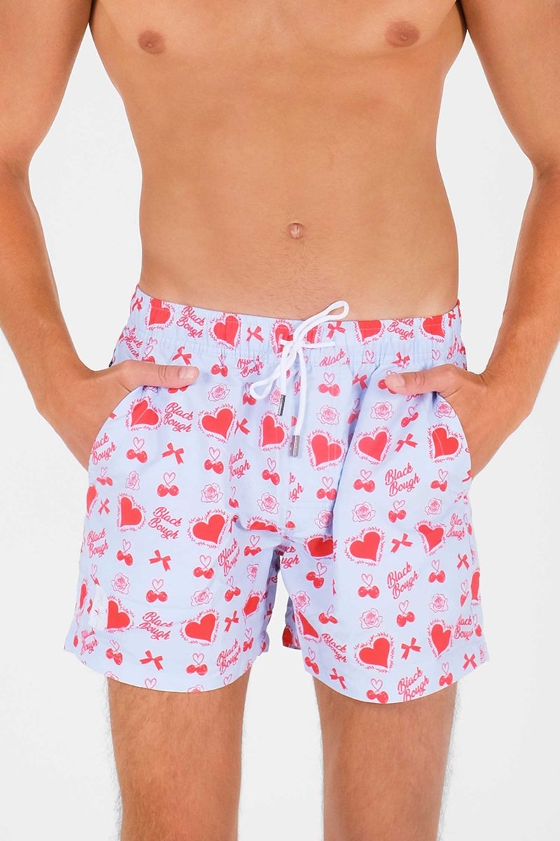 Men's Board Shorts / Candy Hearts FINAL SALE