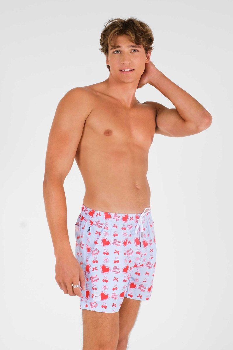 Men's Board Shorts / Candy Hearts FINAL SALE