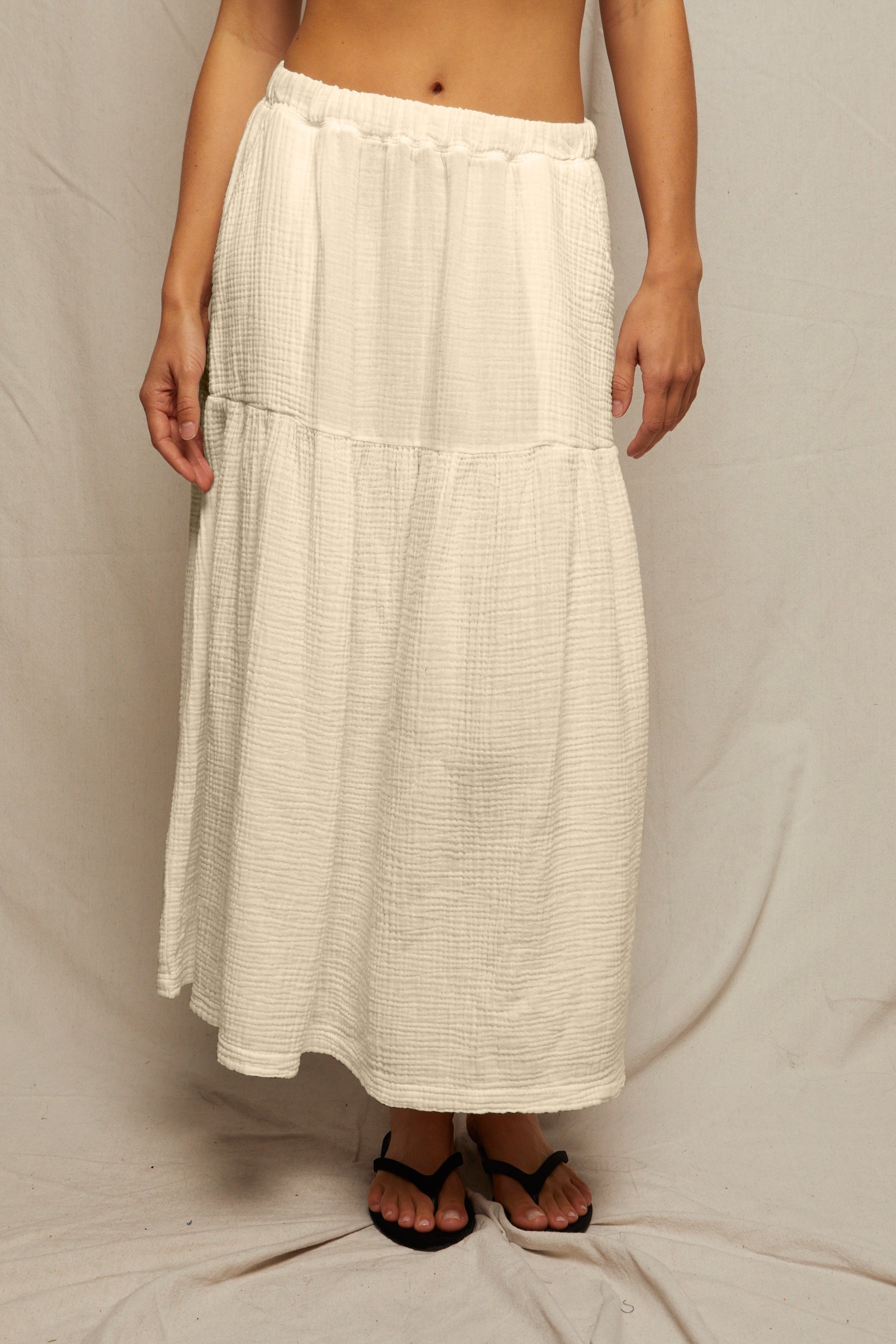 bella double gauze pull on skirt | sugar