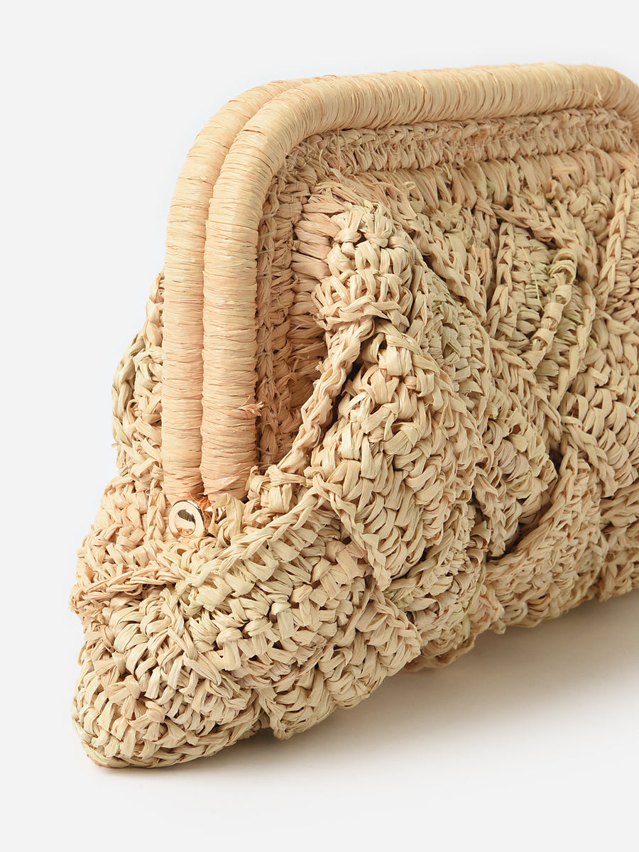 Gigi Framed Clutch | Natural