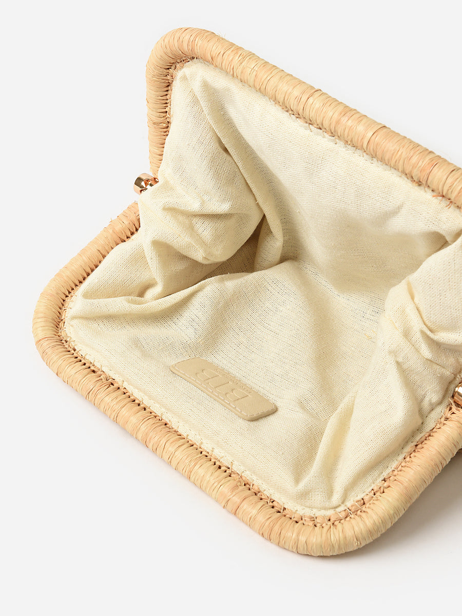 Gigi Framed Clutch | Natural