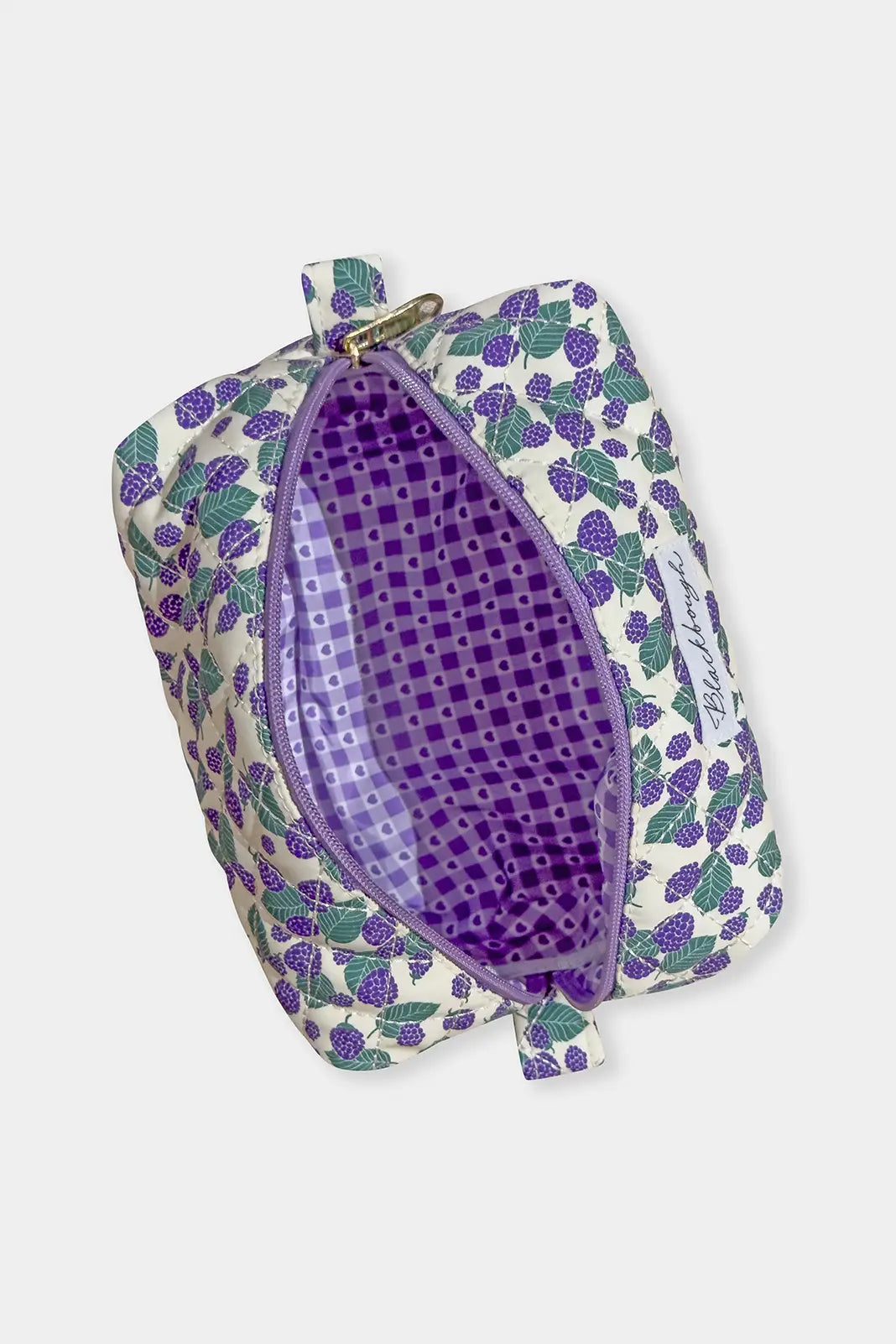 Quilted Pouch / Blackberry Bliss FINAL SALE