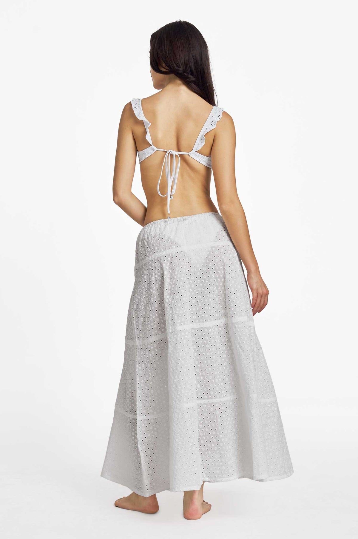 Donna Maxi Skirt / White Eyelet FINAL SALE