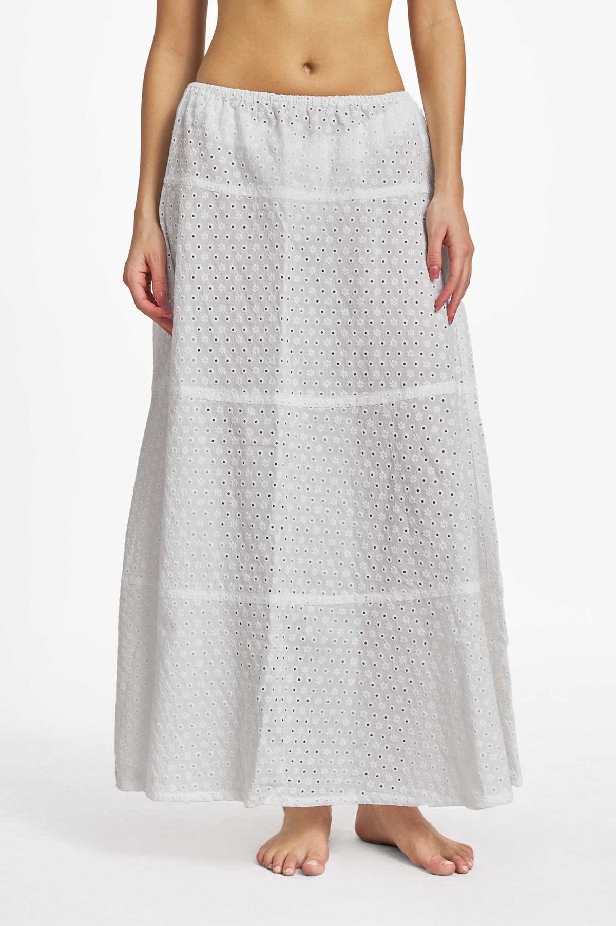 Donna Maxi Skirt / White Eyelet FINAL SALE