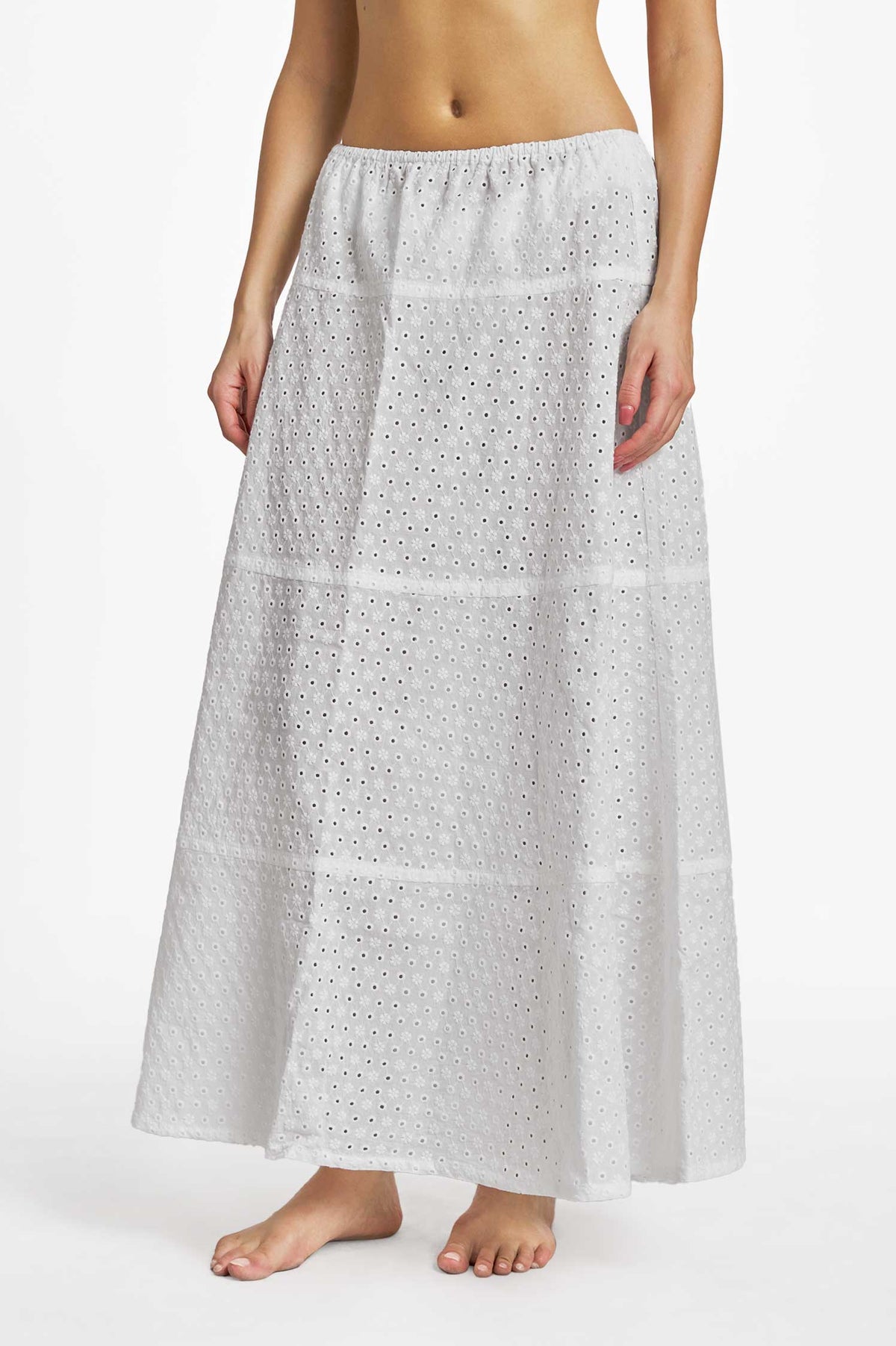 Donna Maxi Skirt / White Eyelet FINAL SALE