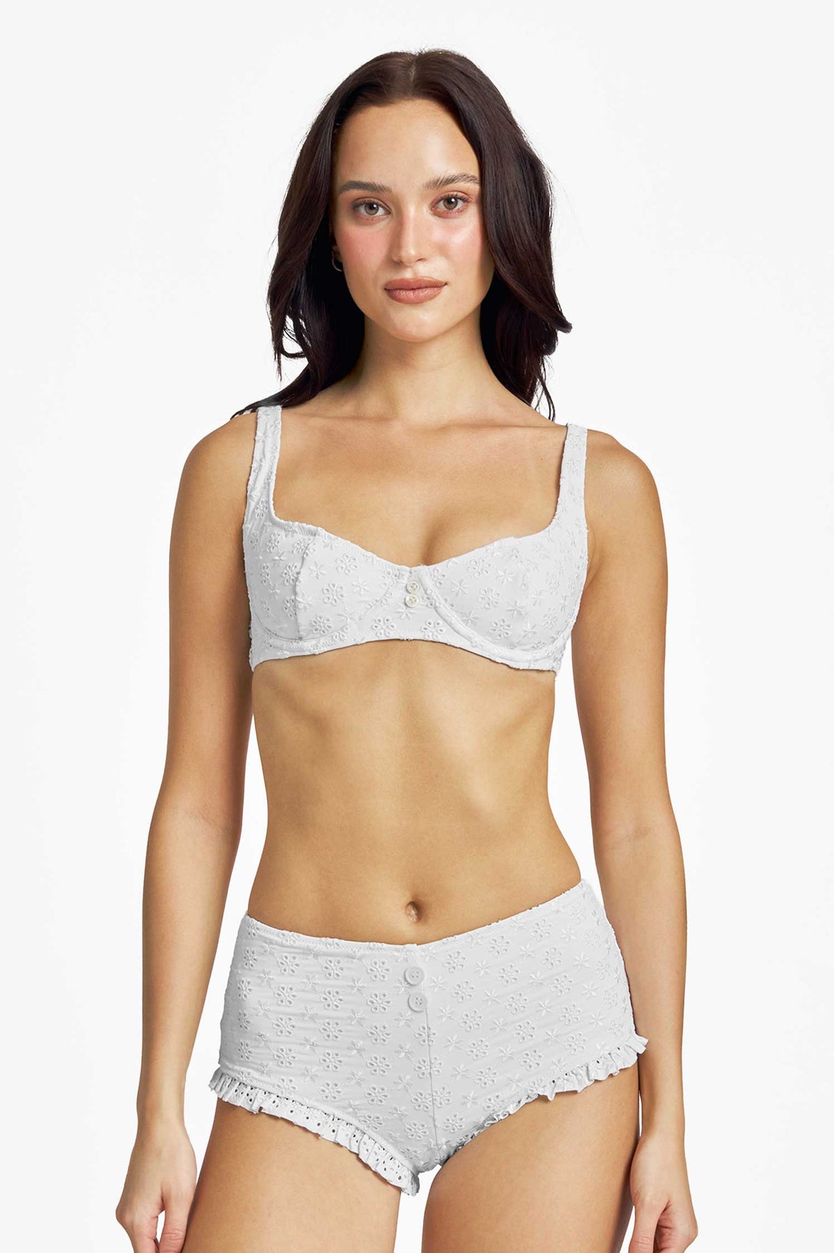 Elena Underwire Top / White Eyelet FINAL SALE