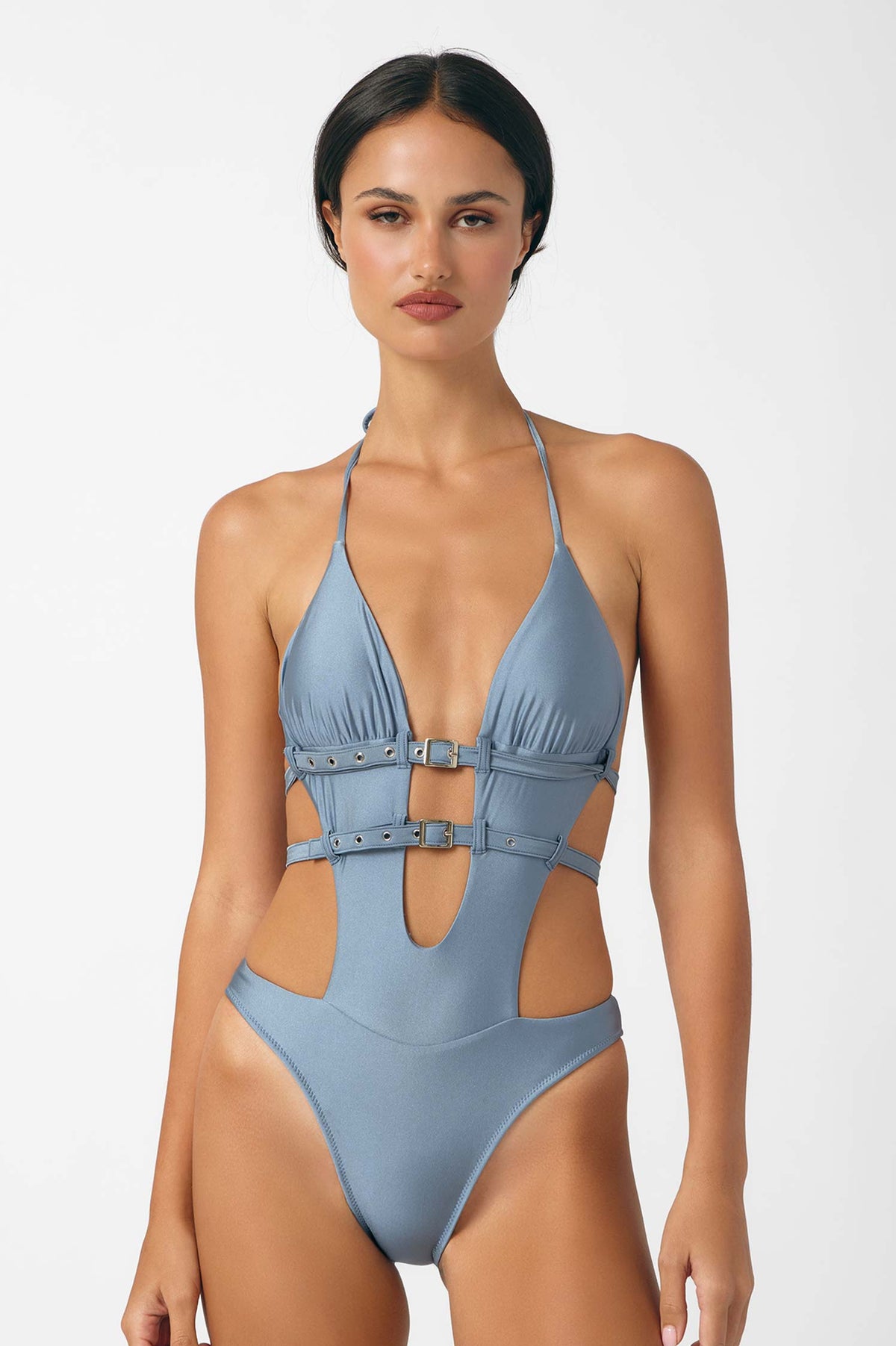 Roxxi® Low-Plunge Buckle One Piece / Angel FINAL SALE