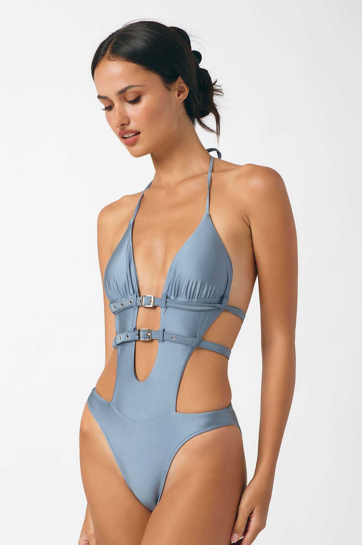 Roxxi® Low-Plunge Buckle One Piece / Angel FINAL SALE