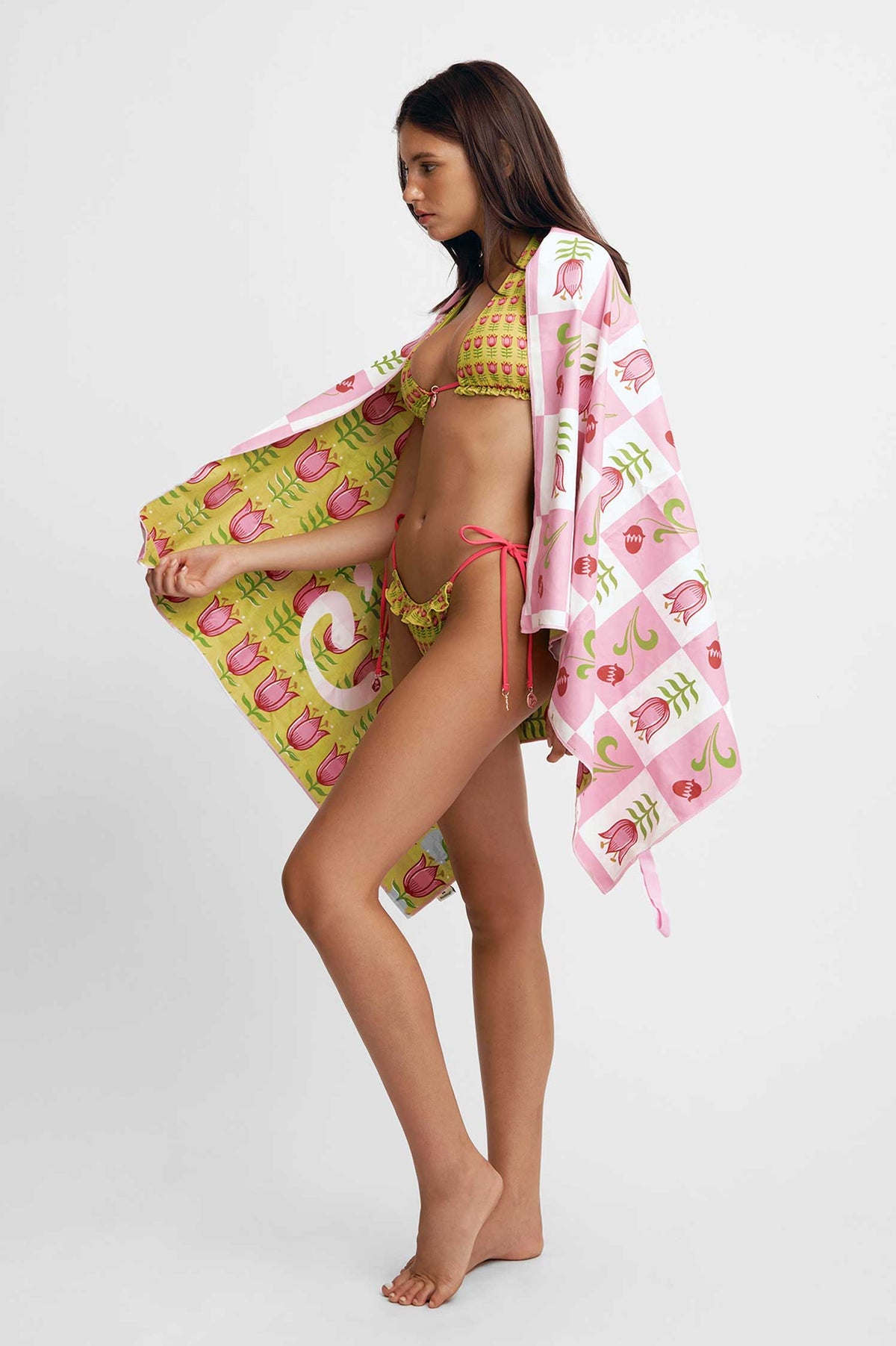 Reversible Packable Beach Towel / Golden Days FINAL SALE