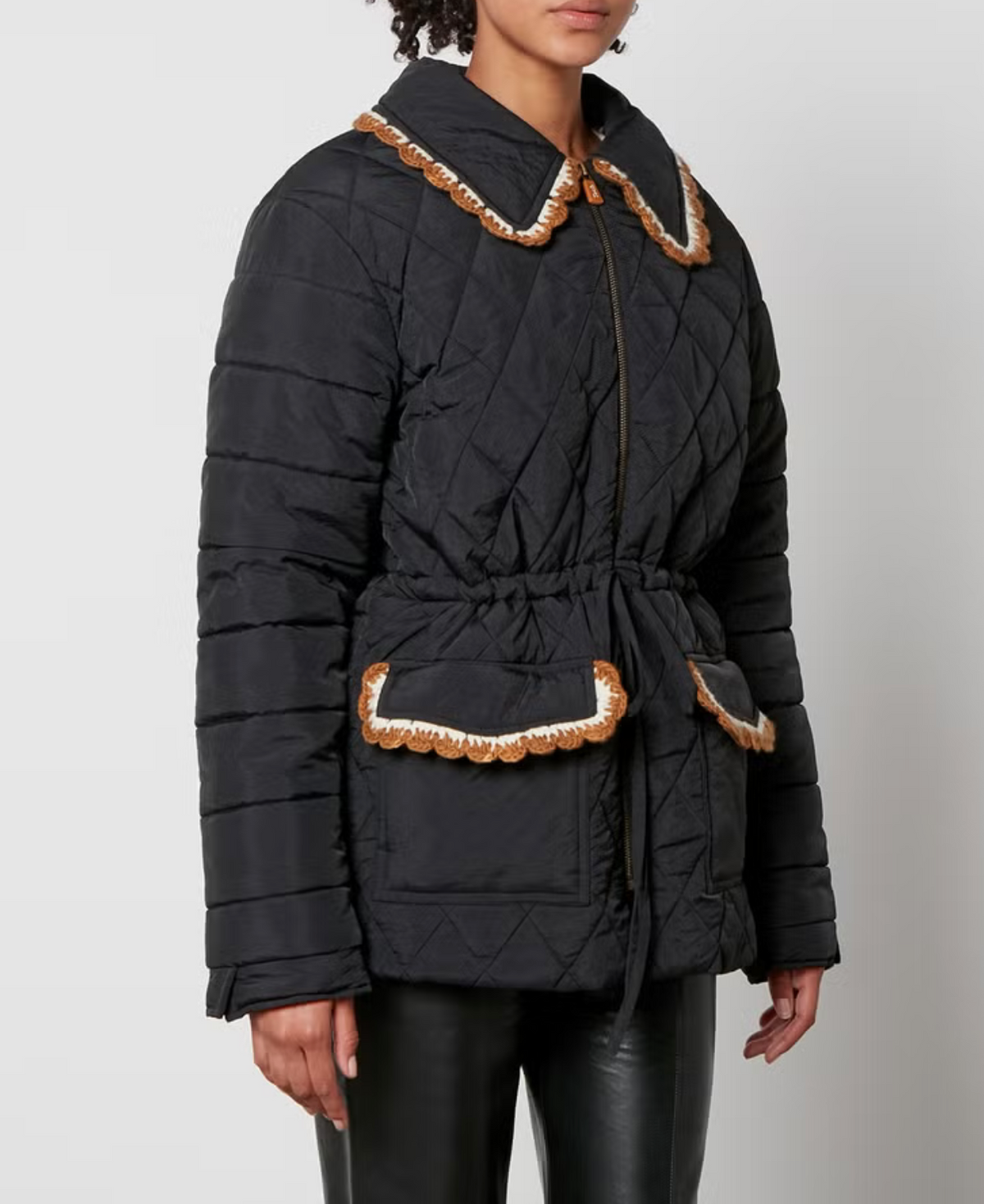 Blossom Quilted Jacket | Black
