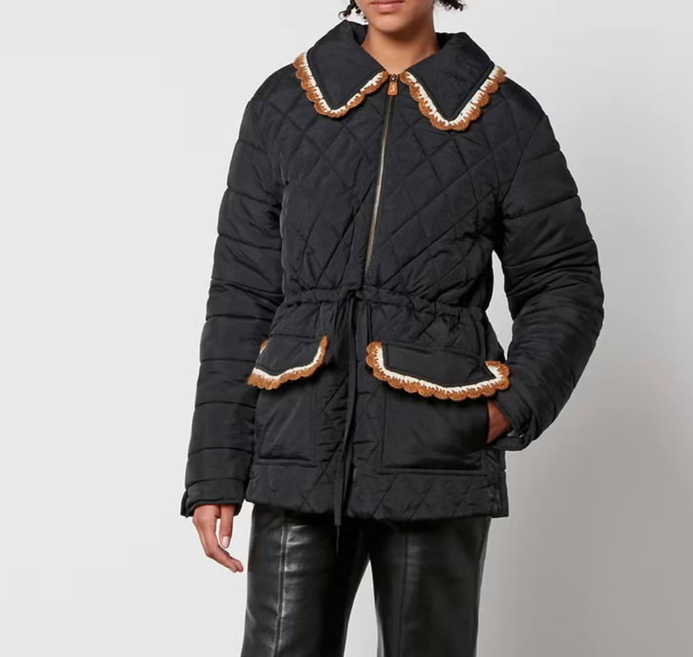 Blossom Quilted Jacket | Black