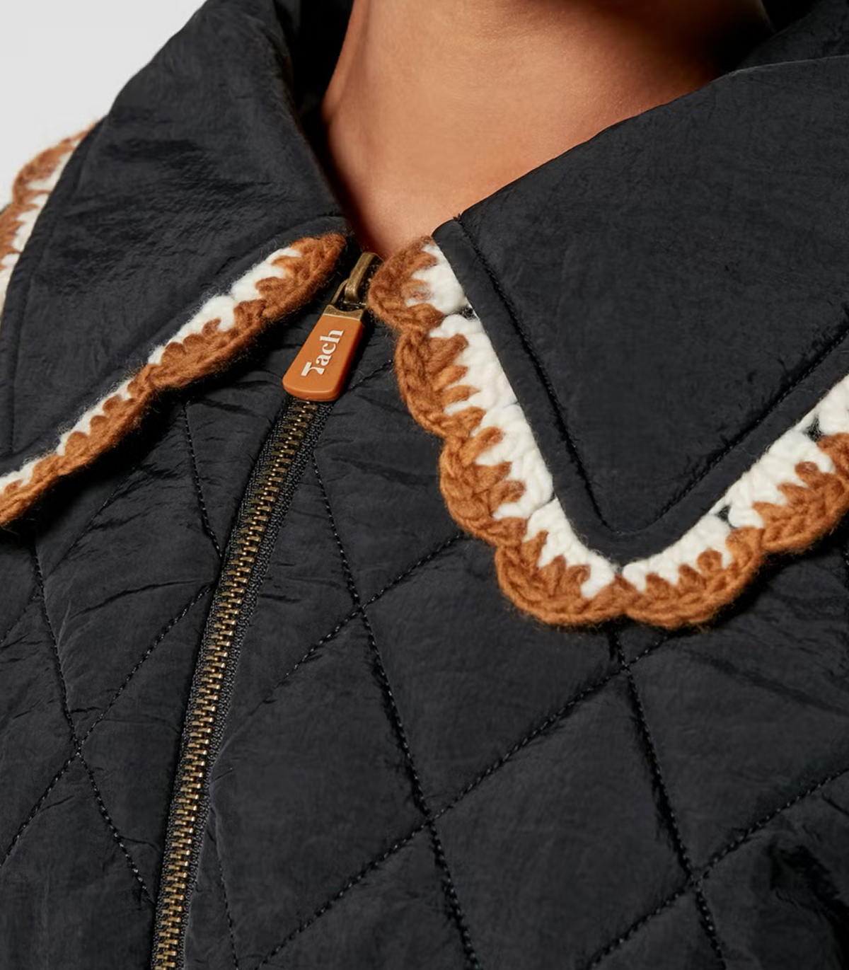 Blossom Quilted Jacket | Black