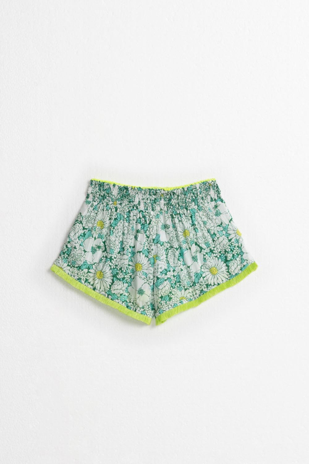 Kids Boxer Lulu - Green Mid 70'S Garden - Poupette St Barth