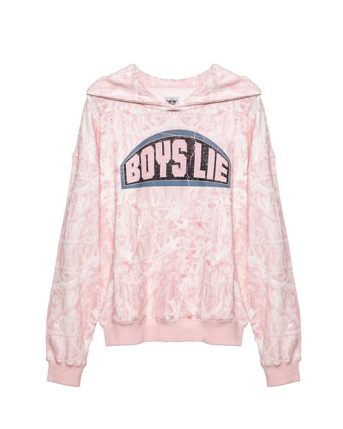 Let Love Guide My Way Rhinestone Racer Hoodie