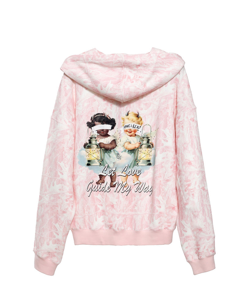 Boys Lie | Let Love Guide My Way Rhinestone Racer Hoodie