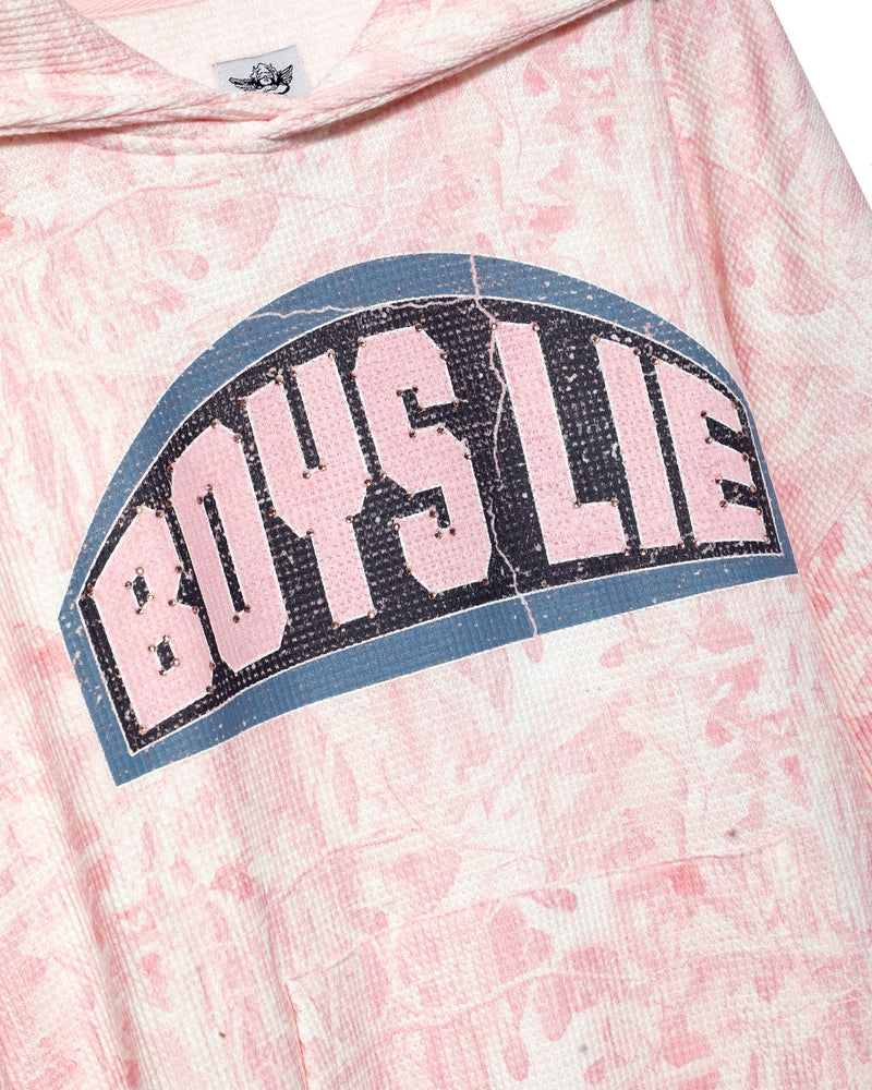 Boys Lie | Let Love Guide My Way Rhinestone Racer Hoodie