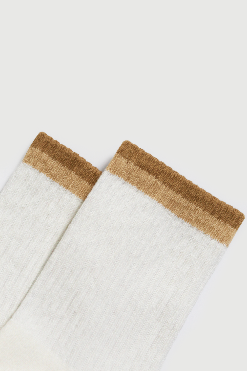 Brulee Striped Crew Grip Sock