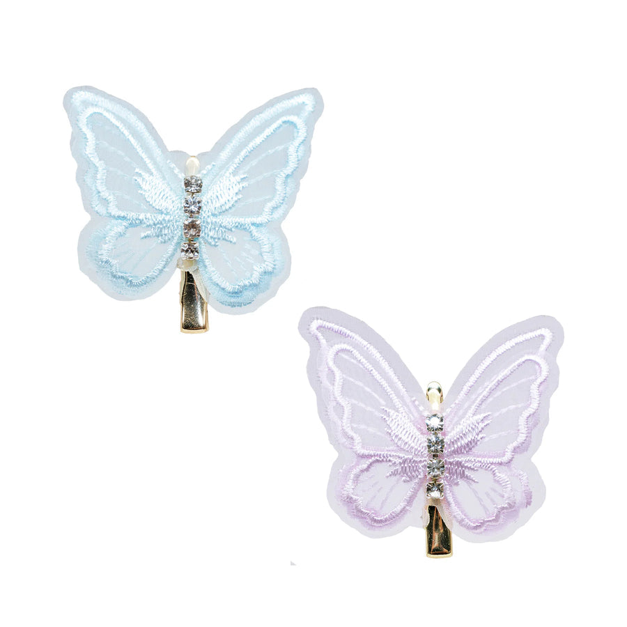 Butterfly Barrette Set in Dusk
