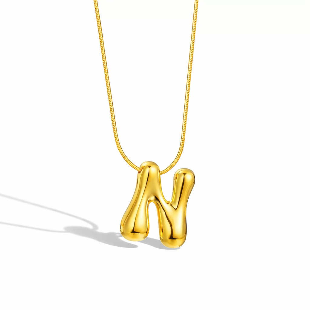 Alphabet Necklace V2 (Pendant + Chain)