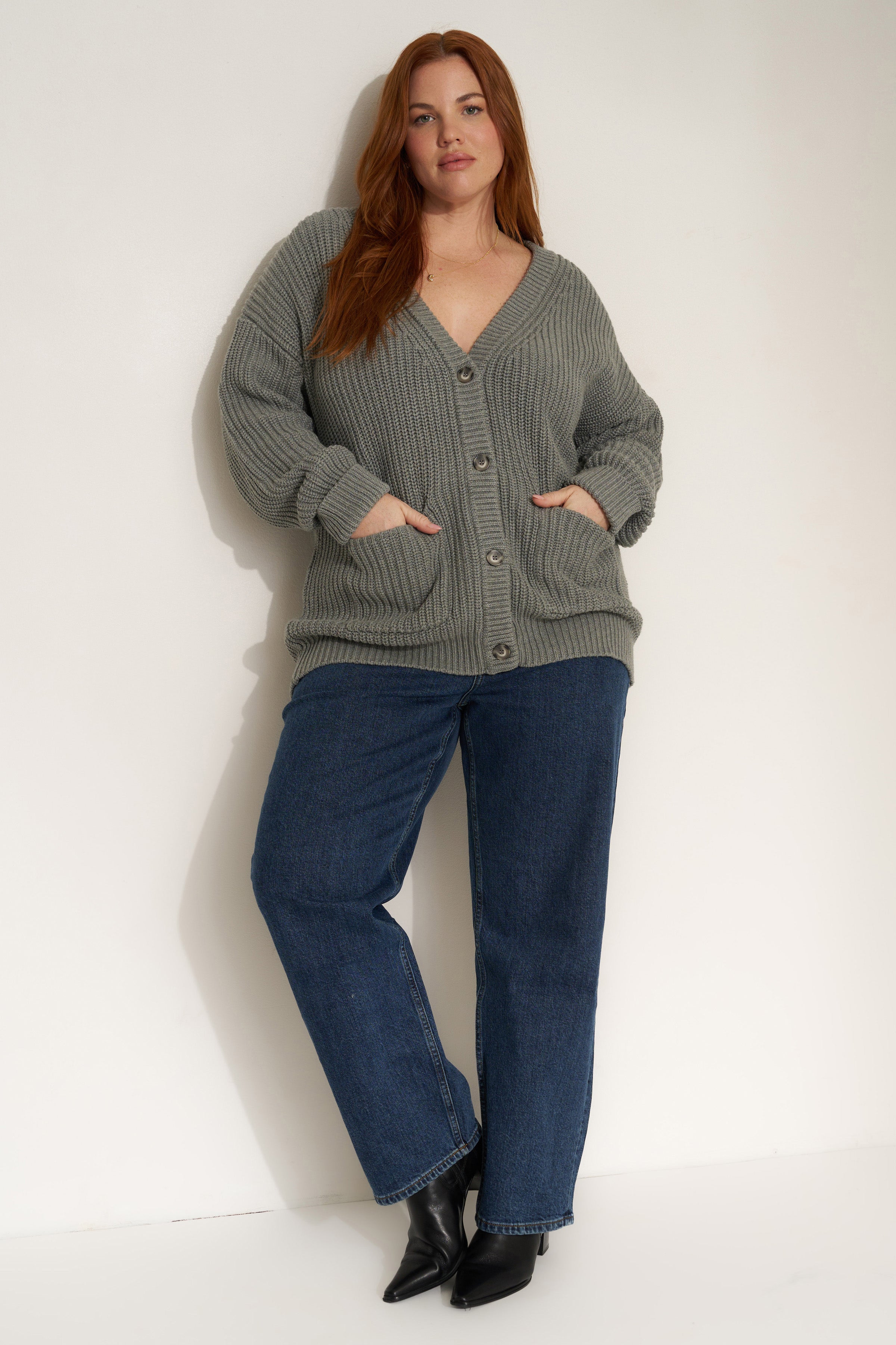 The Cardigan - Heather Grey