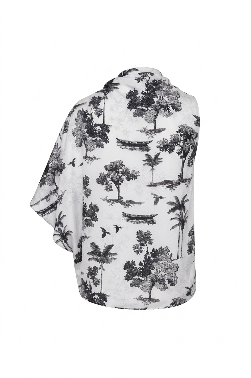 Chiminango Crepe Blouse / Ivory