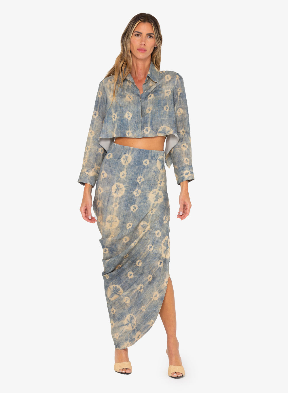 Noor Skirt (Blue SHirbory)